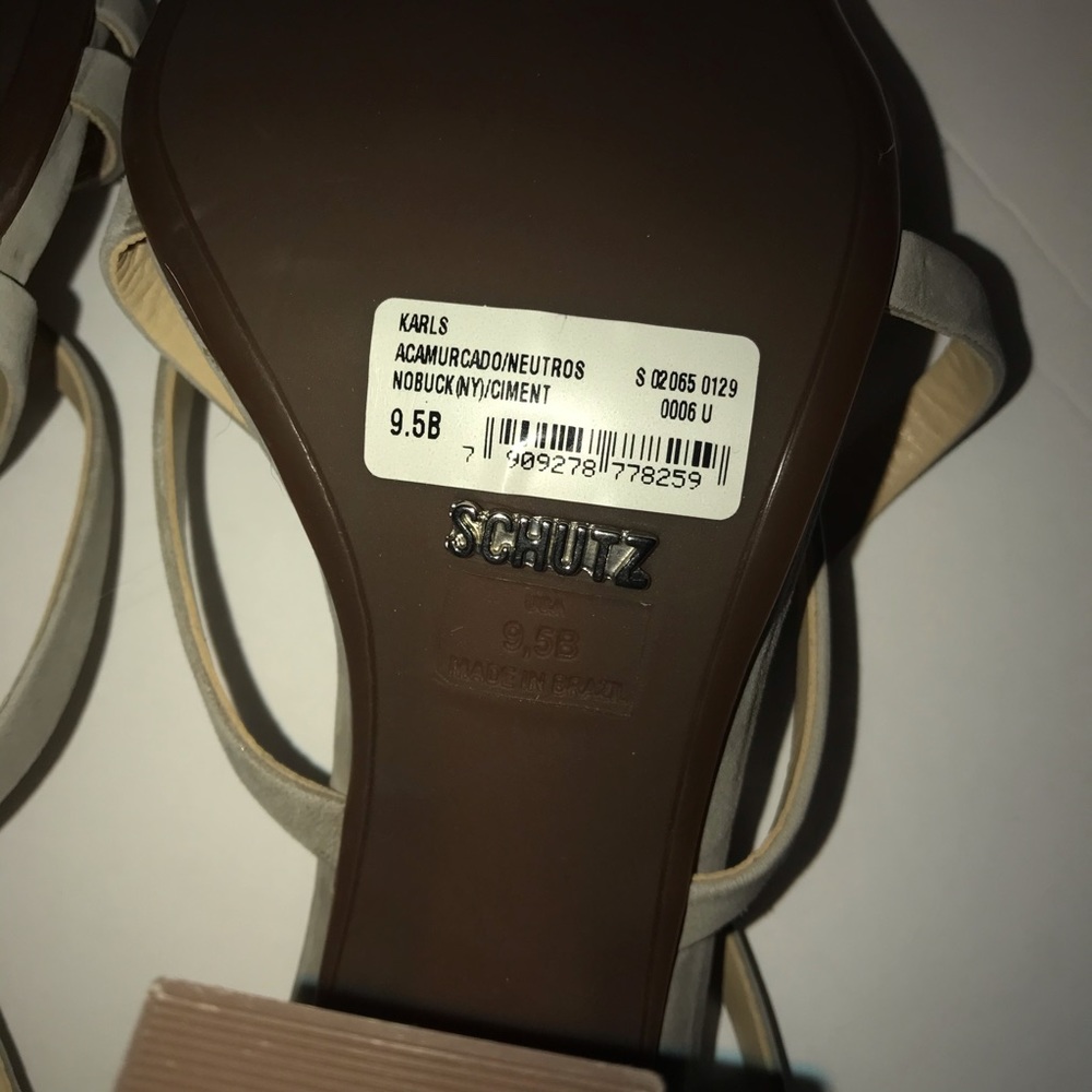 Schutz Sandal Heels Karls Size 9.5B gray - Picture 8 of 10